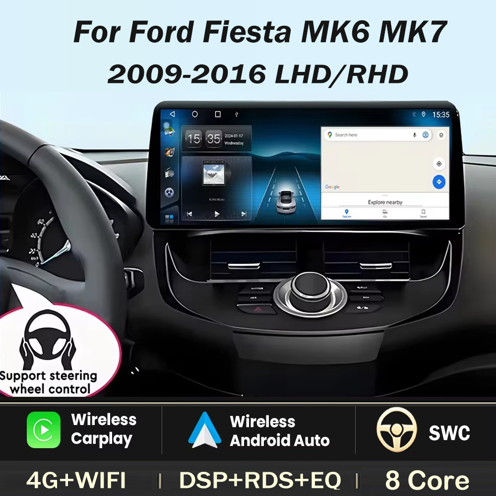 Ddr5 8Gb - Écran 12,3 pouces pour Ford Fiesta